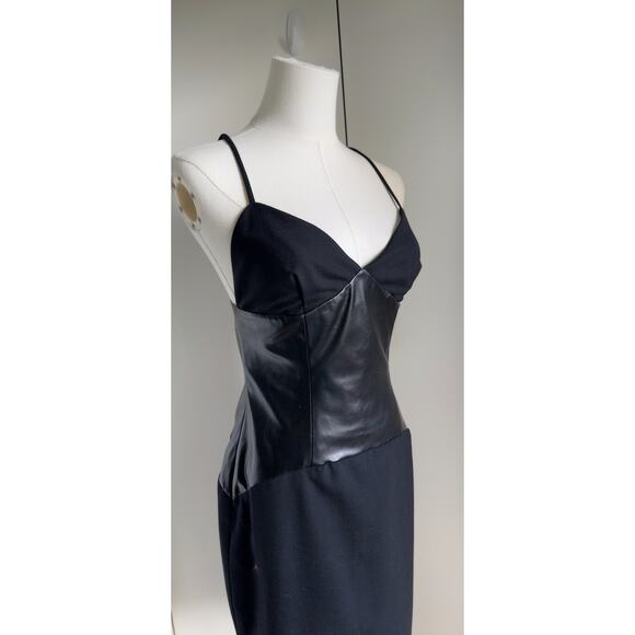 90s Hugo Buscati Collection Designer Little Black Dress Size 4 Sexy Cocktail - Picture 4 of 8